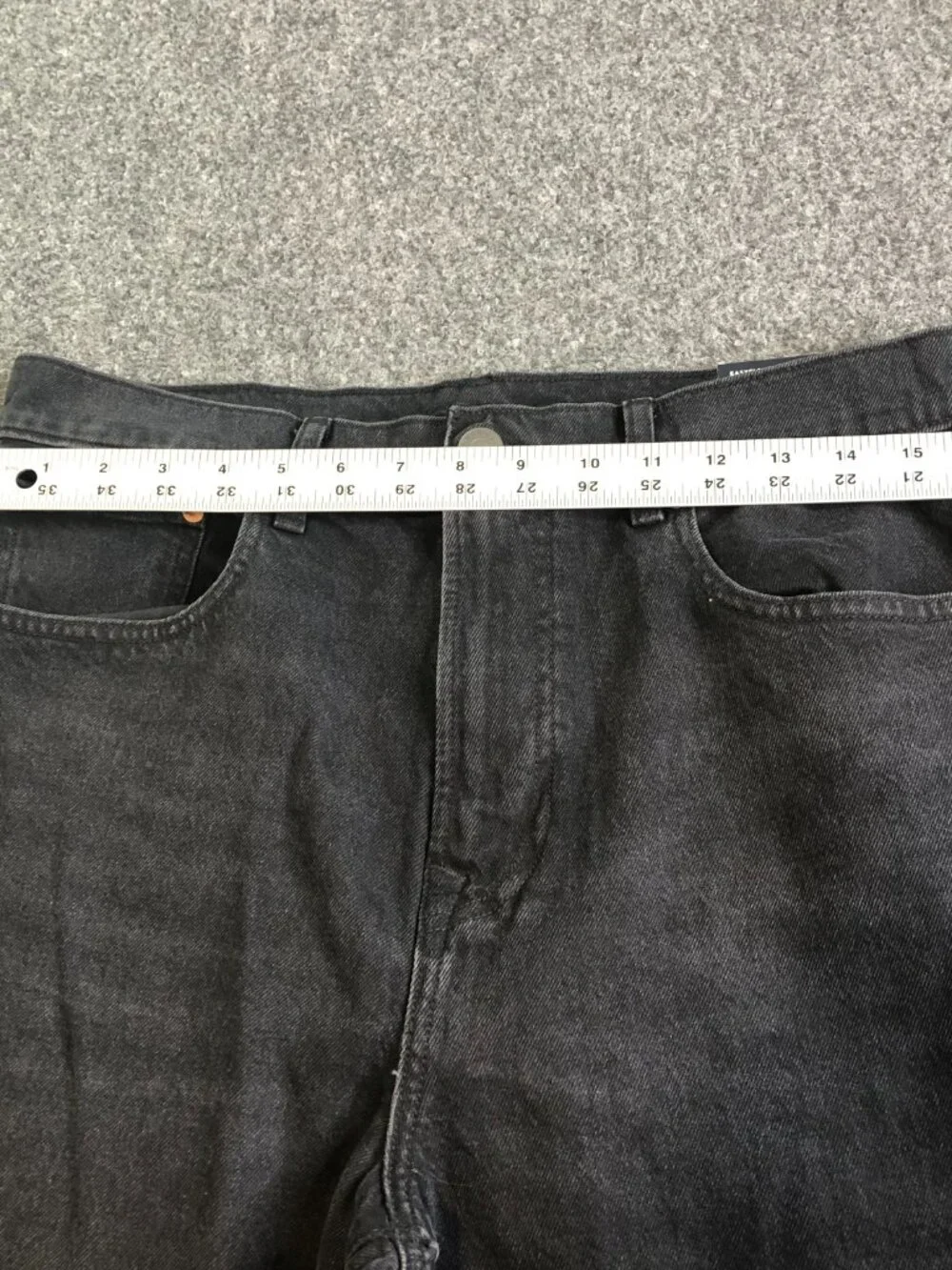 American Eagle Airflex+ Jeans Mens 32x34 Black Baggy Loose Skate Stretch